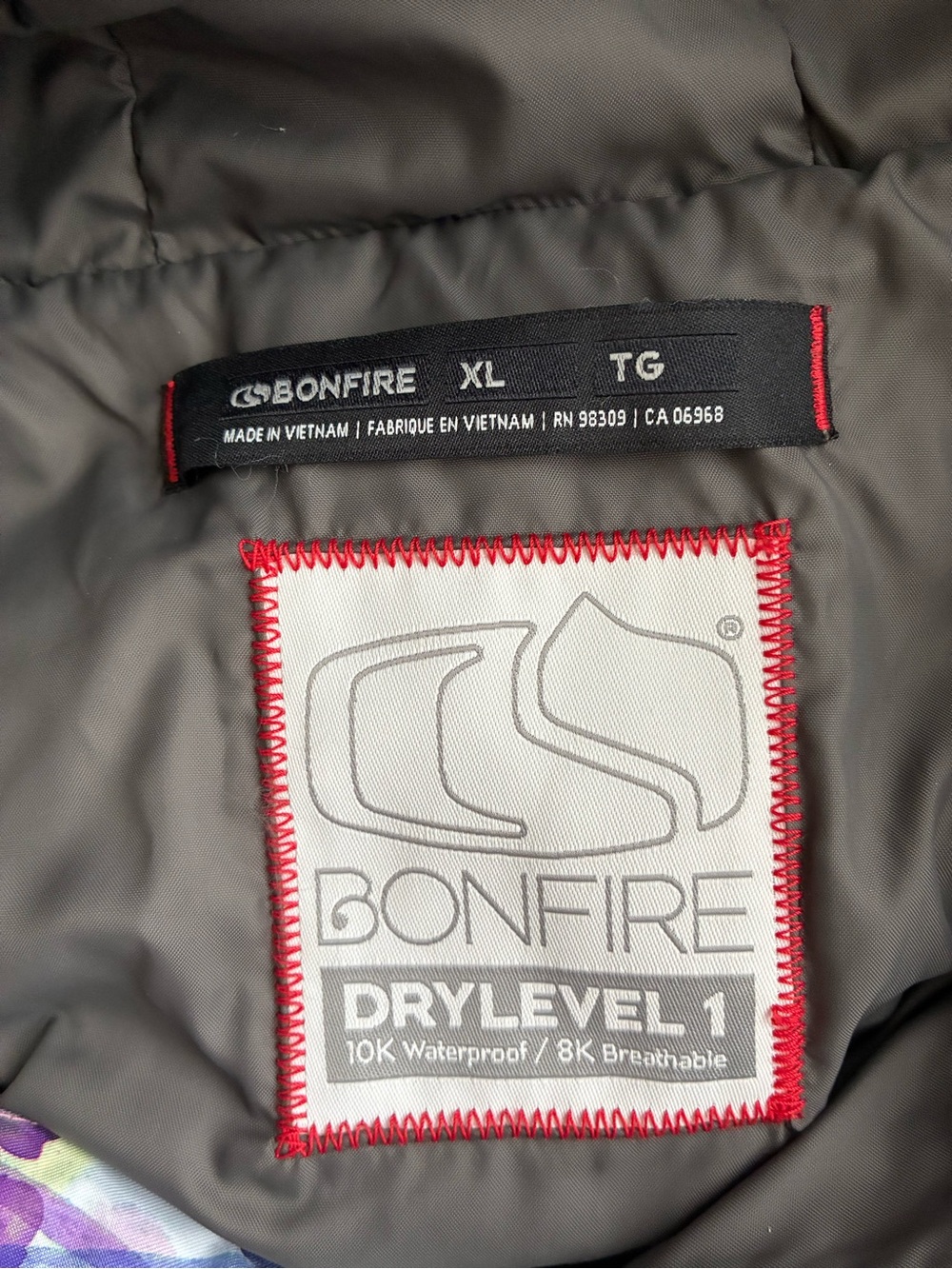 BONFIRE Ski Jacket Women’s XL Down Dry Level 1 Dusty Rose NWT - Picture 3 of 11